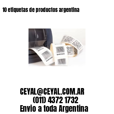 10 etiquetas de productos argentina