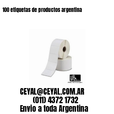 100 etiquetas de productos argentina