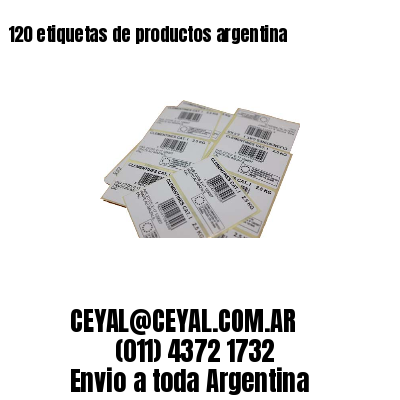 120 etiquetas de productos argentina