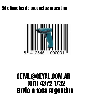 90 etiquetas de productos argentina