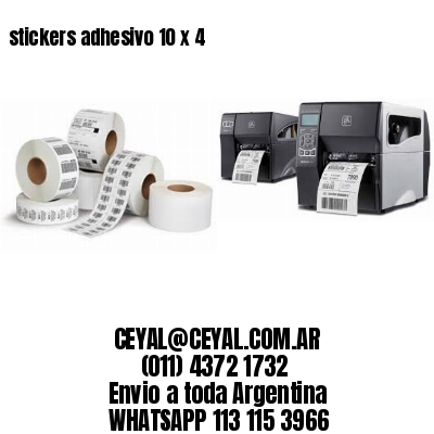 stickers adhesivo 10 x 4