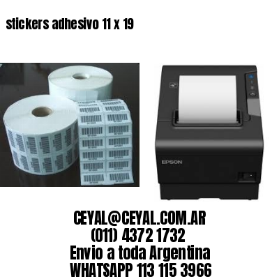 stickers adhesivo 11 x 19