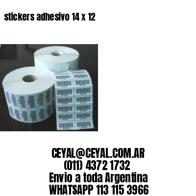 stickers adhesivo 14 x 12