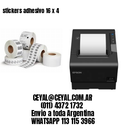 stickers adhesivo 16 x 4