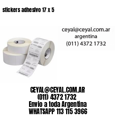 stickers adhesivo 17 x 5