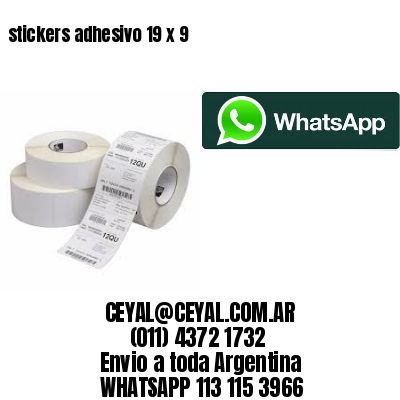 stickers adhesivo 19 x 9