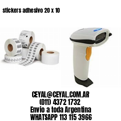 stickers adhesivo 20 x 10