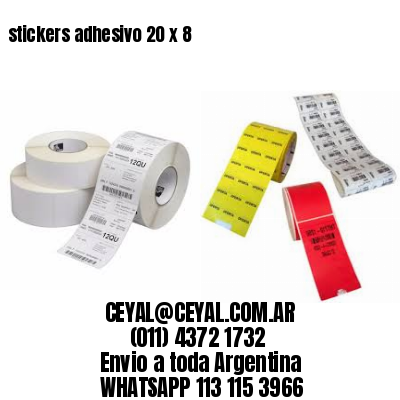 stickers adhesivo 20 x 8