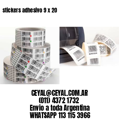 stickers adhesivo 9 x 20