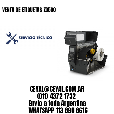 VENTA DE ETIQUETAS ZD500