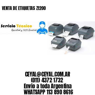 VENTA DE ETIQUETAS Zt200