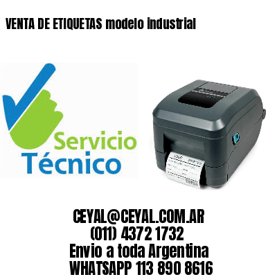 VENTA DE ETIQUETAS modelo industrial