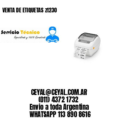 VENTA DE ETIQUETAS zt230