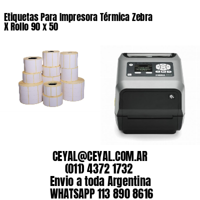 Etiquetas Para Impresora Térmica Zebra X Rollo 90 x 50