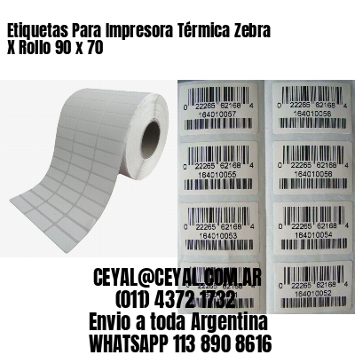 Etiquetas Para Impresora Térmica Zebra X Rollo 90 x 70