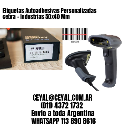 Etiquetas Autoadhesivas Personalizadas cebra – Industrias 50×40 Mm