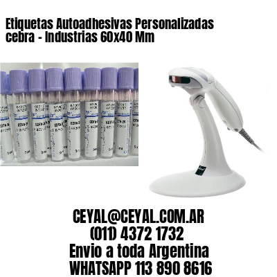 Etiquetas Autoadhesivas Personalizadas cebra – Industrias 60×40 Mm