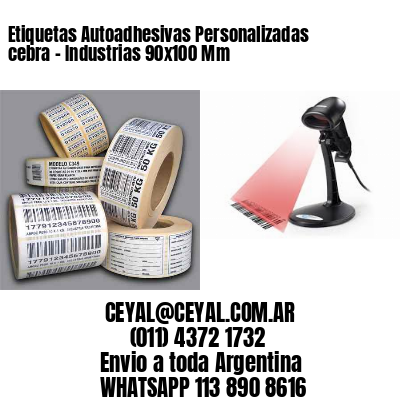 Etiquetas Autoadhesivas Personalizadas cebra – Industrias 90×100 Mm