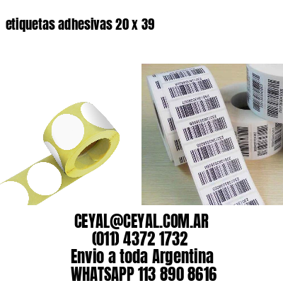 etiquetas adhesivas 20 x 39