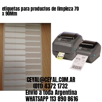 etiquetas para productos de limpieza 70 x 90Mm