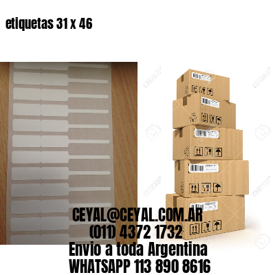 etiquetas 31 x 46