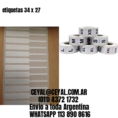 etiquetas 34 x 27