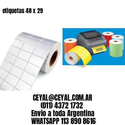 etiquetas 48 x 29