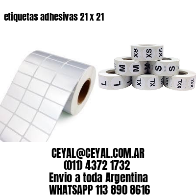 etiquetas adhesivas 21 x 21