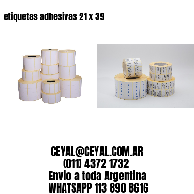 etiquetas adhesivas 21 x 39