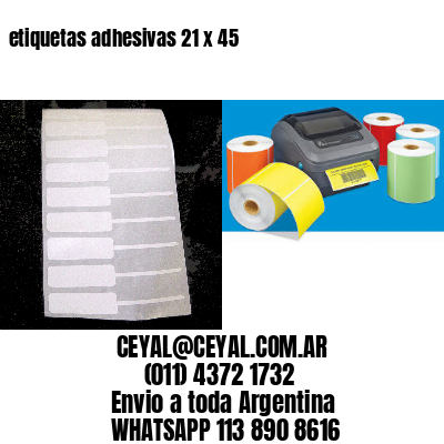 etiquetas adhesivas 21 x 45