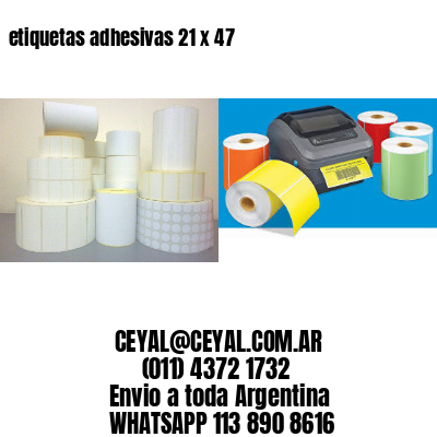 etiquetas adhesivas 21 x 47