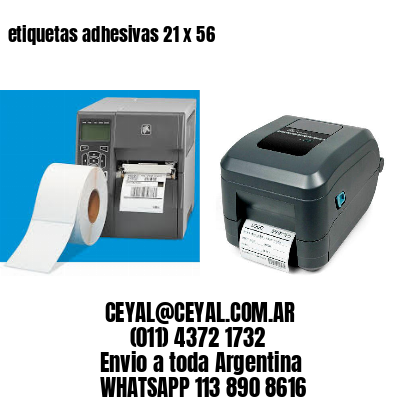 etiquetas adhesivas 21 x 56