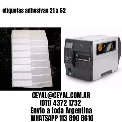 etiquetas adhesivas 21 x 62