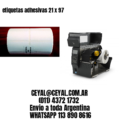 etiquetas adhesivas 21 x 97