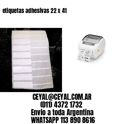 etiquetas adhesivas 22 x 41