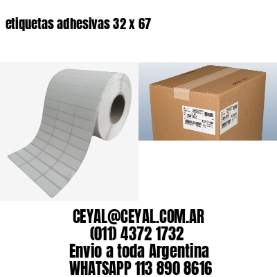 etiquetas adhesivas 32 x 67