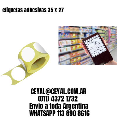 etiquetas adhesivas 35 x 27