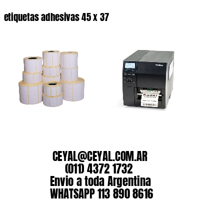 etiquetas adhesivas 45 x 37