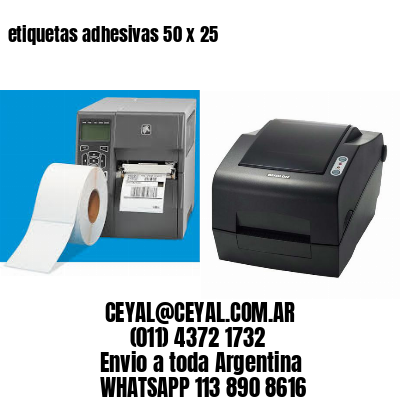 etiquetas adhesivas 50 x 25