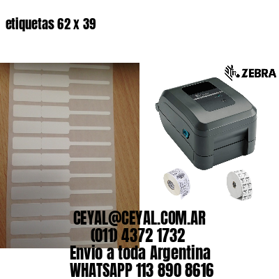 etiquetas 62 x 39