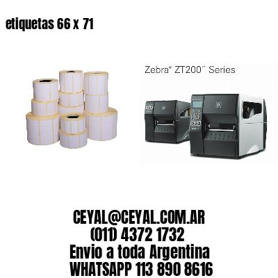 etiquetas 66 x 71