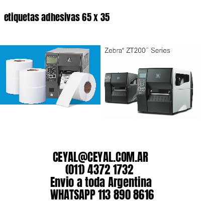 etiquetas adhesivas 65 x 35