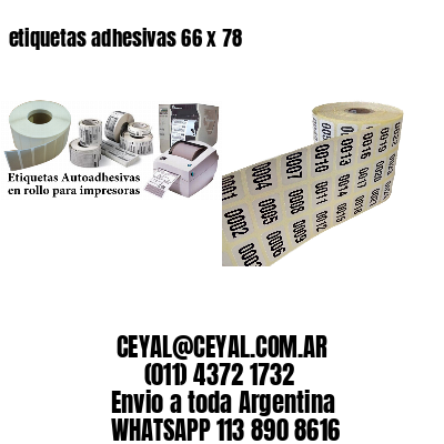 etiquetas adhesivas 66 x 78