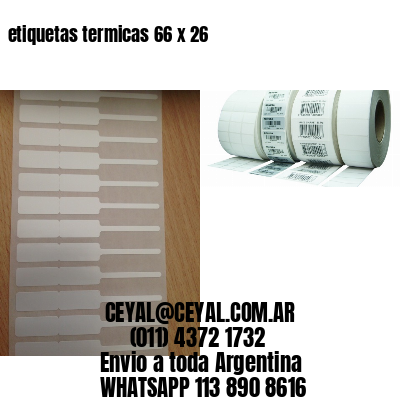 etiquetas termicas 66 x 26