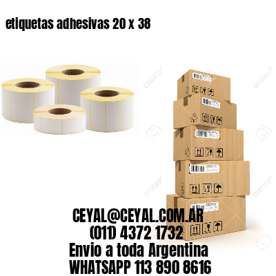 etiquetas adhesivas 20 x 38