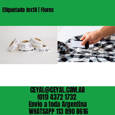 Etiquetado textil | Flores