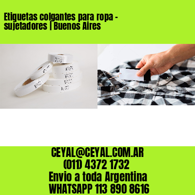 Etiquetas colgantes para ropa – sujetadores | Buenos Aires