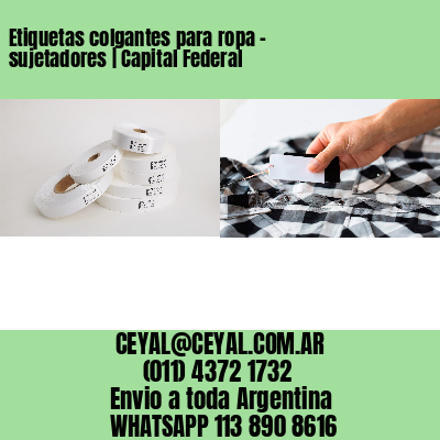 Etiquetas colgantes para ropa – sujetadores | Capital Federal