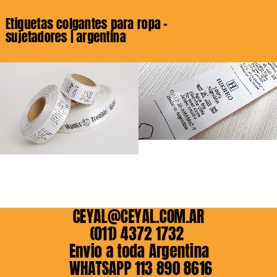 Etiquetas colgantes para ropa – sujetadores | argentina