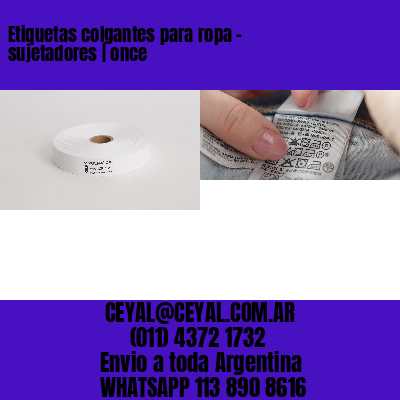 Etiquetas colgantes para ropa – sujetadores | once